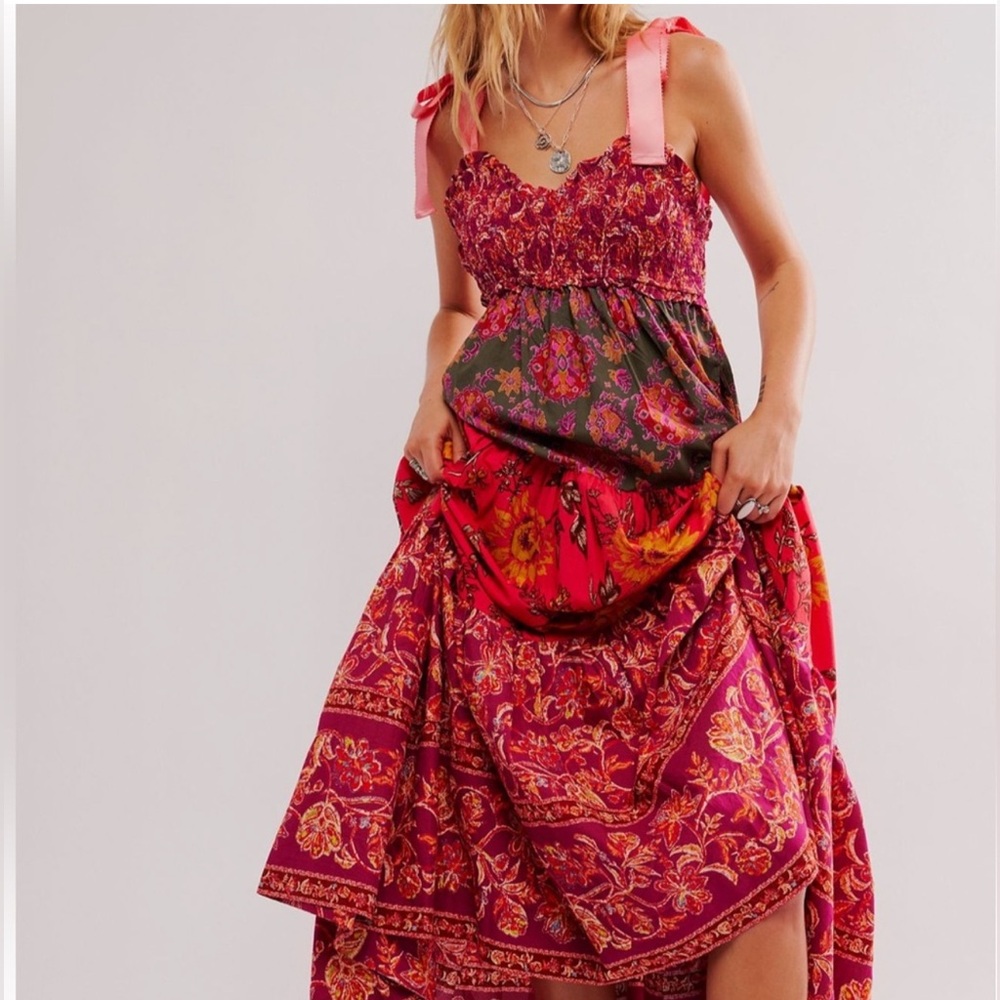 Free People Blue Bell in magenta combo